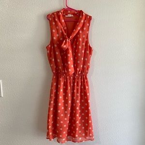 Polka Dot Sleeveless Dress
